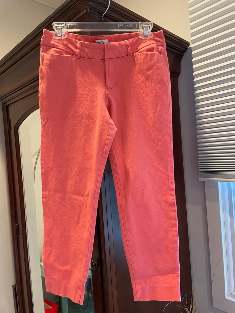 Old Navy Pixie Coral capri Pants sz 8